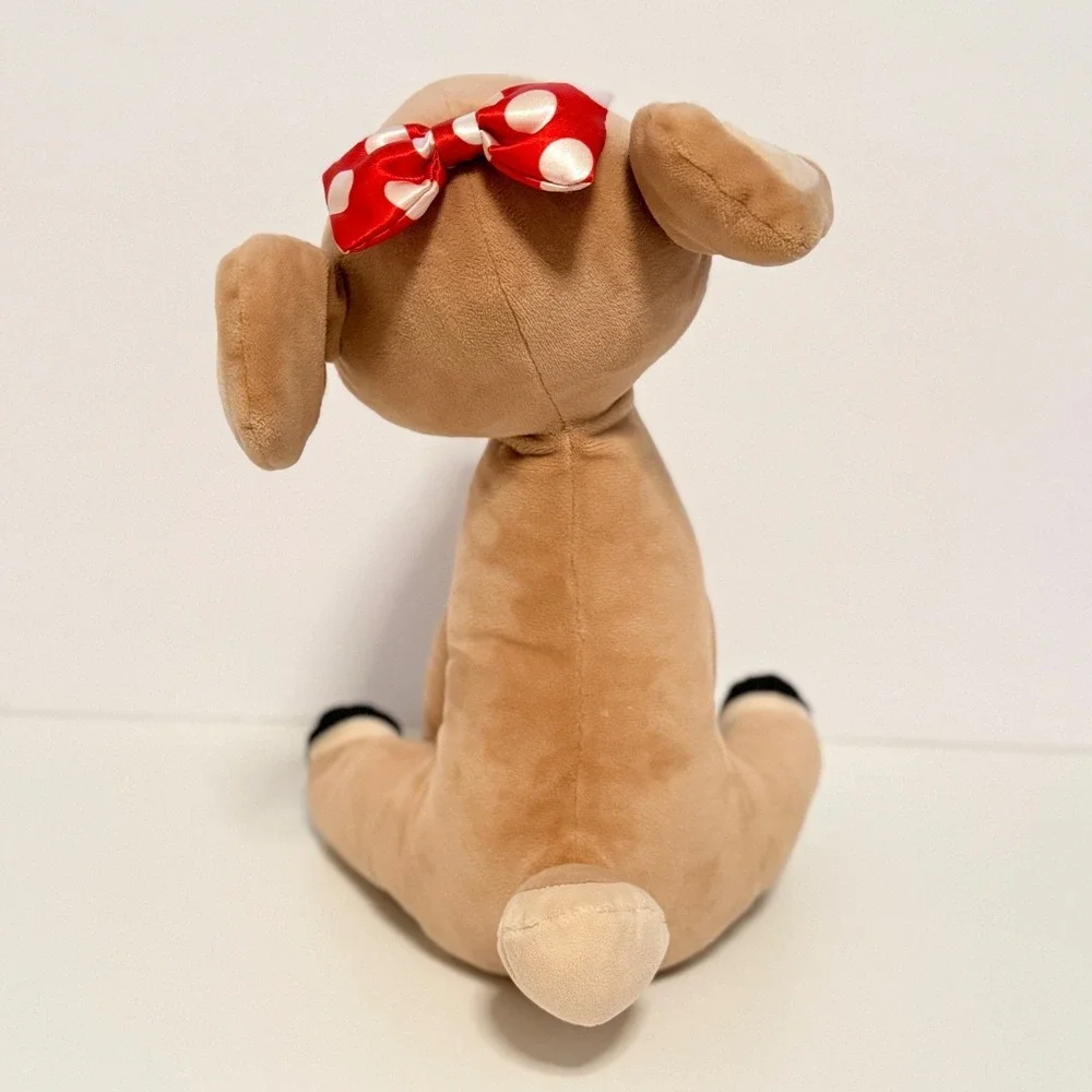 Clarice Rudolph Red‎ Nosed Reindeer Plush Stuffed Animal Bow Holiday Toy